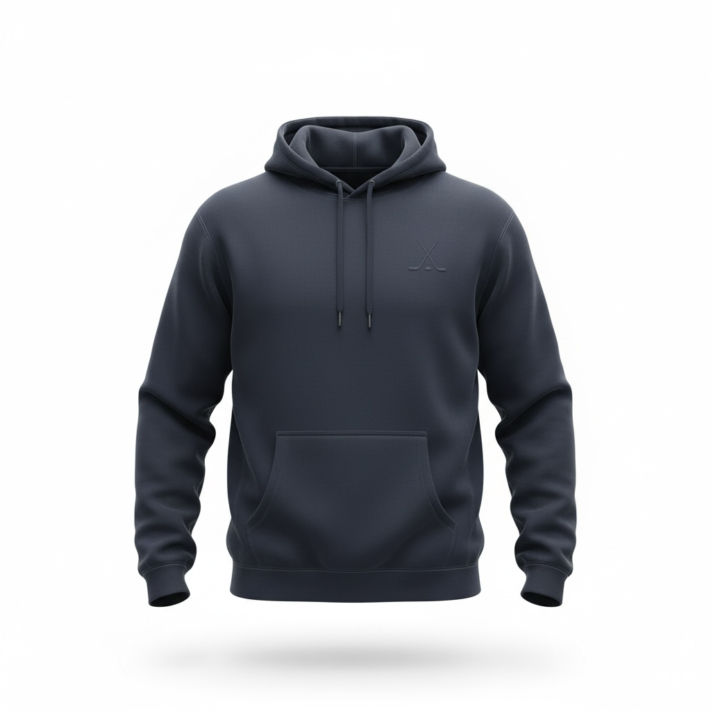 Premium Navy Hockey Hoodie