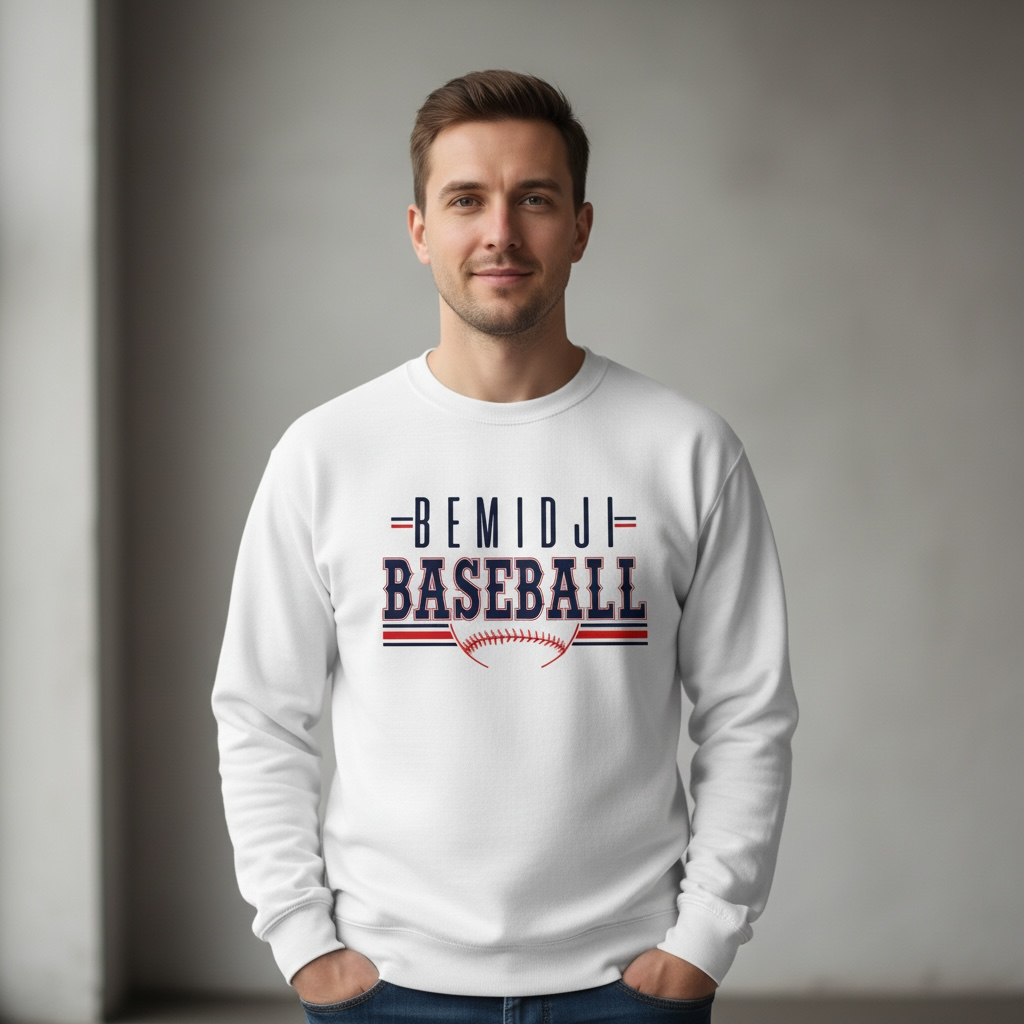 Bemidji baseball crewneck