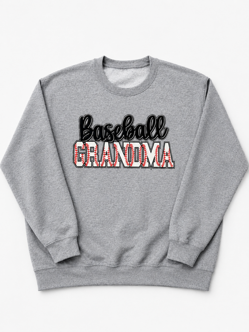 Baseball Grandma crewneck